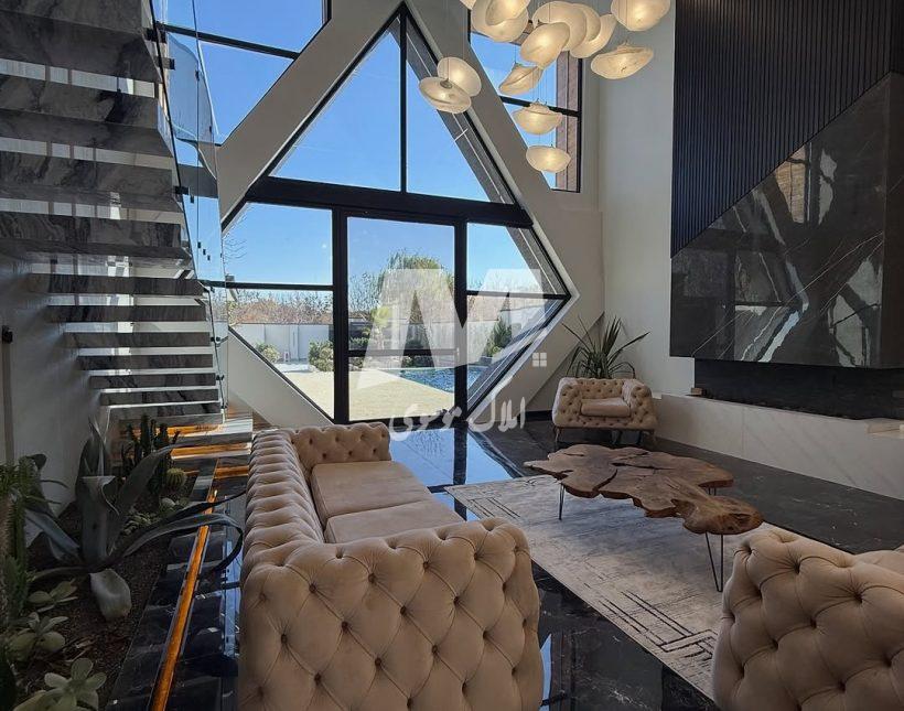 خرید ویلا باغ مثلثی ۸۰۰ متری آهودشت چمستان | ۸۰۰ متر