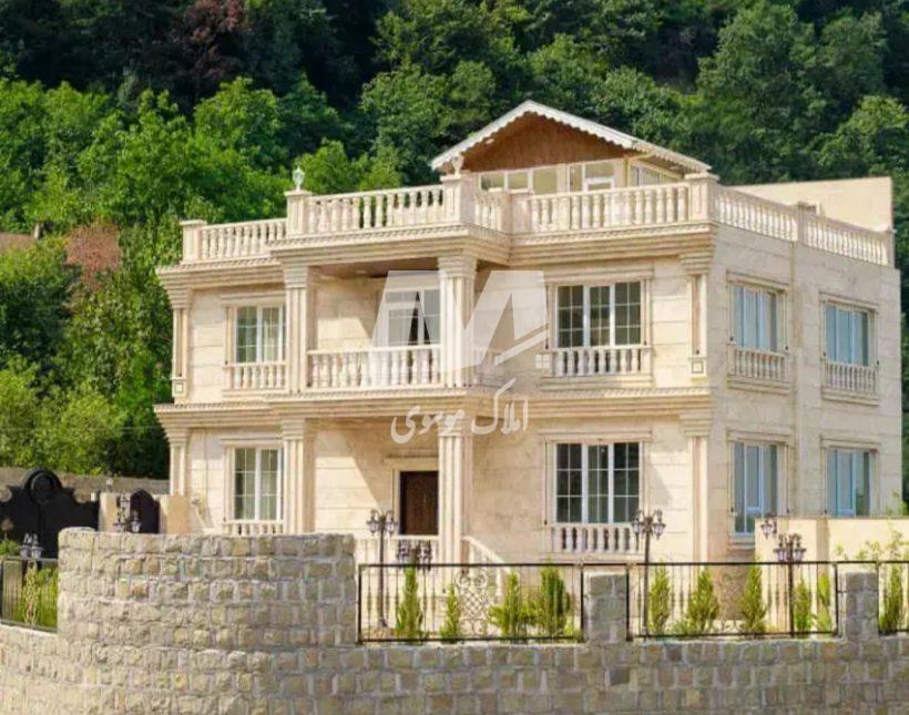 خرید ویلا باغ نما سنگ ۳۲۰ متری چسبیده به جنگل فول فرنیش | 320 متر