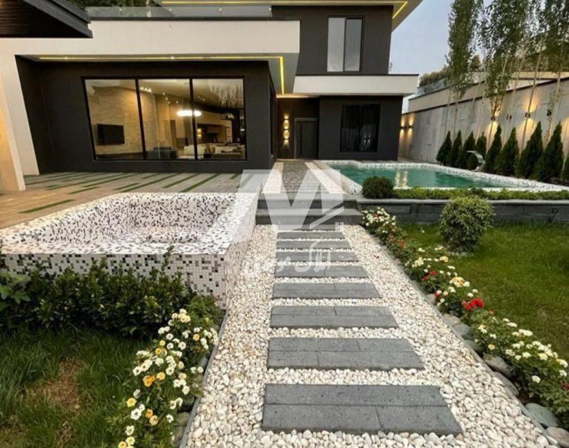 خرید ویلا مدرن سبک اروپایی ۴۴۰ متری استخر روباز حیاط سازی | 440 متر