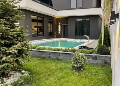 خرید ویلا مدرن سبک اروپایی ۴۴۰ متری استخر روباز حیاط سازی | 440 متر