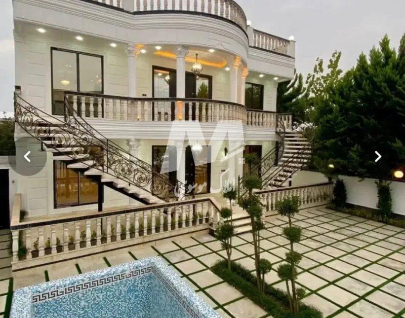 خرید ویلا در رویان ۶۰۰ متری کاخ ویلا با استخر و جکوزی سند دار | ۶۰۰ متر