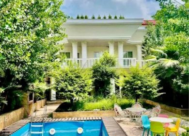 خرید ویلا در رویان ۵۰۰ متری مبله کامل با استخر و سند | ۵۰۰ متر