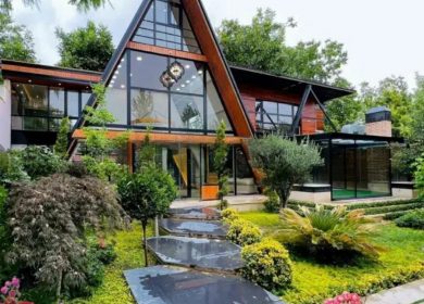 خرید ویلا در نوشهر ۴۰۰ متری کلبه سوییسی مبله کامل با استخر داخلی | ۴۰۰ متر