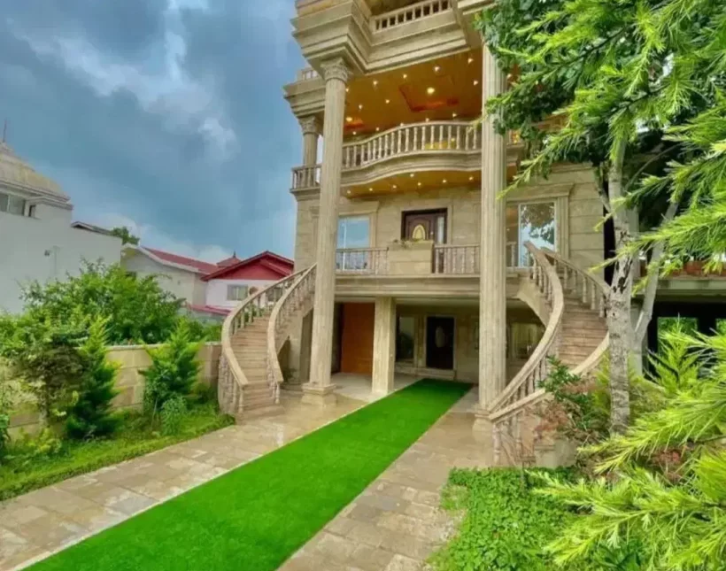 فروش کاخ ویلا ۶۰۰ متری فول امکانات منطقه سعادت آباد چمستان | 600 متر