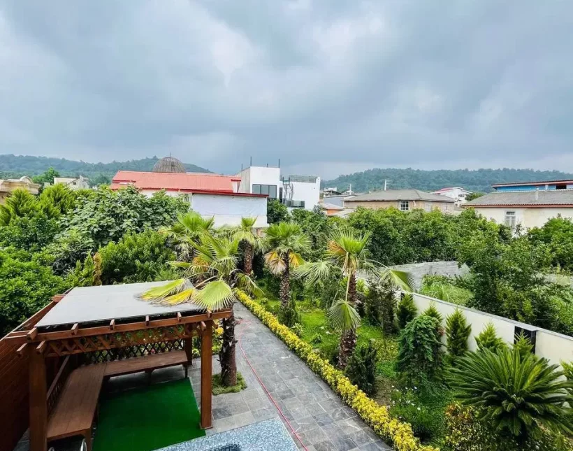 خرید ویلا نما مدرن استخر دار مبله کامل منطقه سعادت آباد چمستان | 500 متر