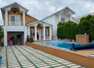 خرید ویلا نیم پیلوت مدرن استخردار با متریال درجه یک | 350 متر