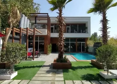 خرید ویلا باغ مدرن فول فرنیش منطقه جنگلی چمستان | 400 متر
