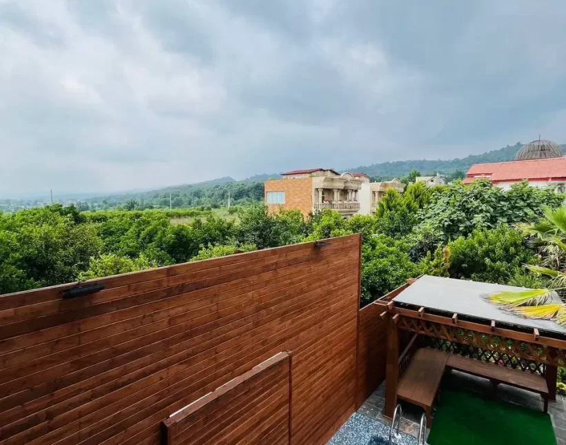 خرید ویلا نما مدرن استخر دار مبله کامل منطقه سعادت آباد چمستان | 500 متر