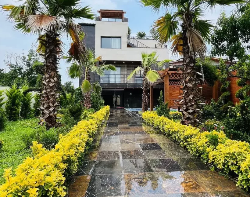 خرید ویلا نما مدرن استخر دار مبله کامل منطقه سعادت آباد چمستان | 500 متر