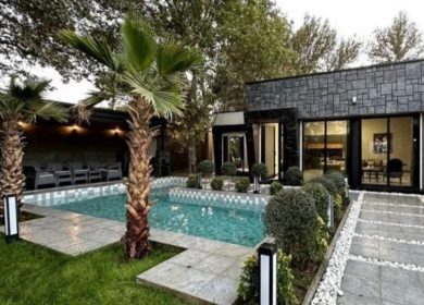 خريد ويلا باغ ٤٠٠ متري نما مدرن استخردار در سعادت آباد چمستان | 400 متر