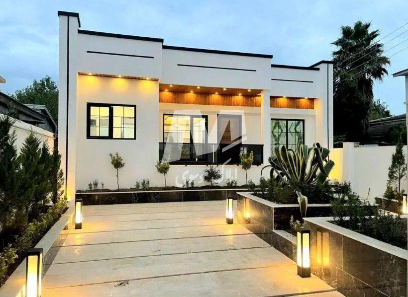خريد ويلا فلت ٣٠٠ متري نما مدرن با استخر داخلي در كيابسر چمستان | 300 متر