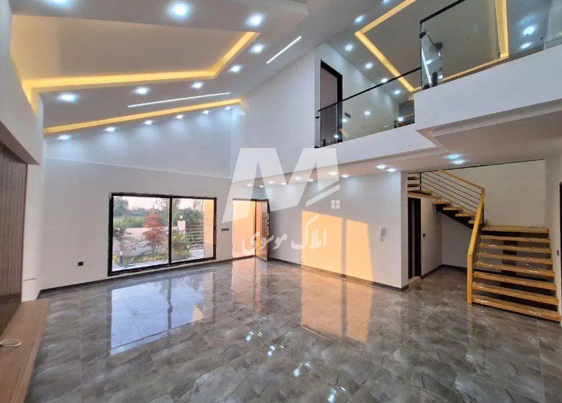 خريد ويلا نيم پيلوت ٢٥٠ متري نما مدرن شهركي در ورازده چمستان | 250 متر