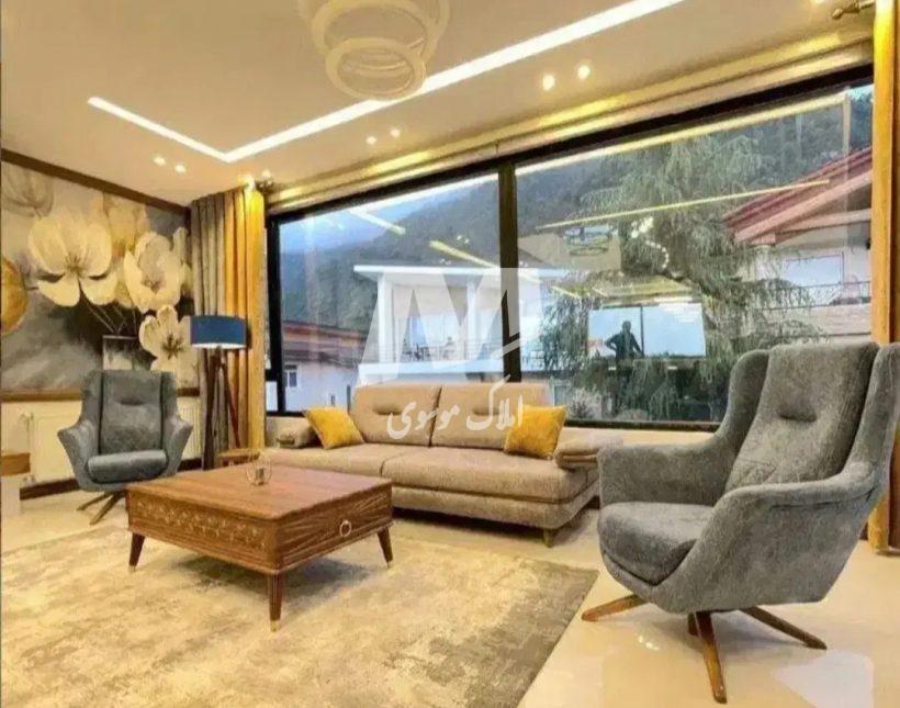 خرید ویلا در نوشهر 600 متری فرنیش با استخر ویوی جنگل | 600 متر