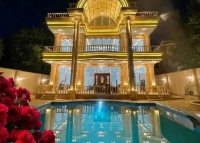 خرید کاخ ویلا استخردار مبله منطقه سعادت آباد چمستان | 490 متر