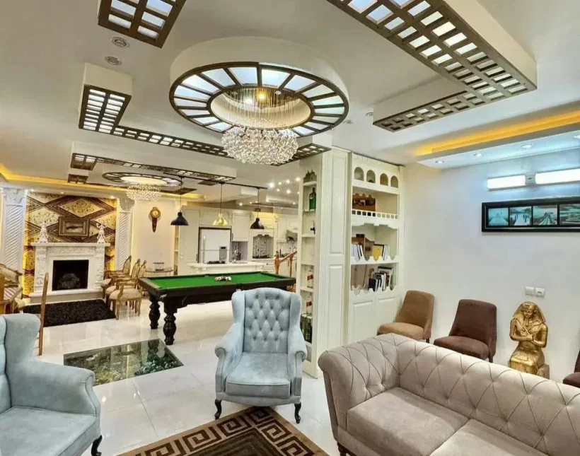 خرید ویلا باغ نما رومی مبله منطقه سعادت آباد چمستان | 480 متر