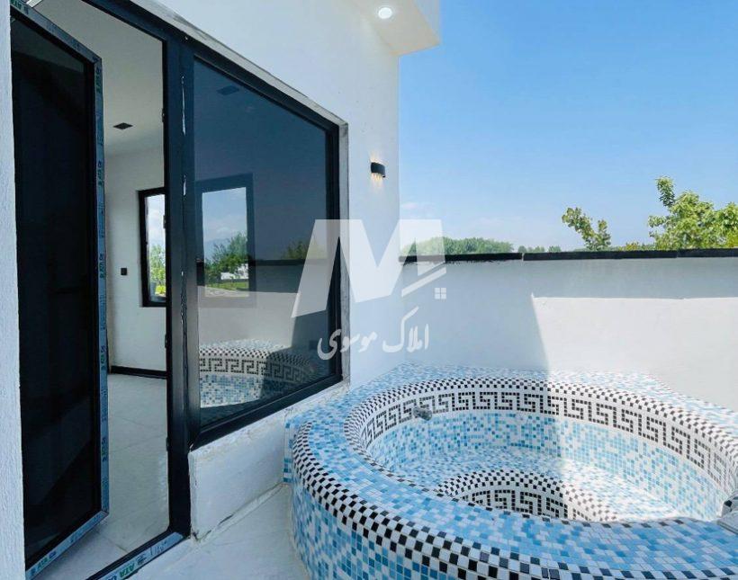 خريد ويلا فلت نقلي ٩٠ متري نما مدرن شهركي در آهودشت چمستان | 170 متر