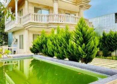 خرید ویلا ۴۰۰ متری فول فرنیش استخر دار شهرکی | ۴۰۰ متر