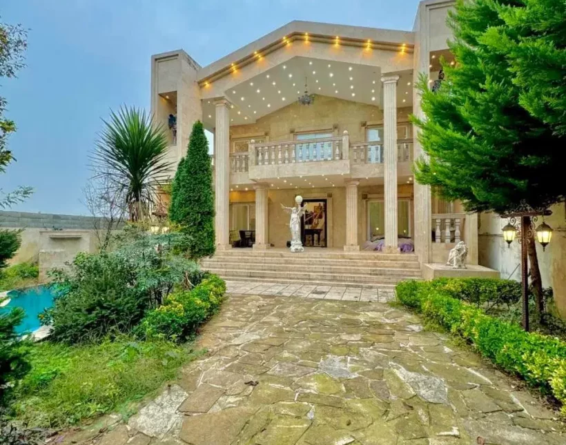 خرید ویلا باغ نما رومی مبله منطقه سعادت آباد چمستان | 480 متر