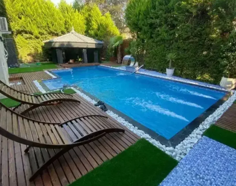خرید ویلا باغ دوبلکس نما رومی منطقه نعمت آباد چمستان | 630 متر