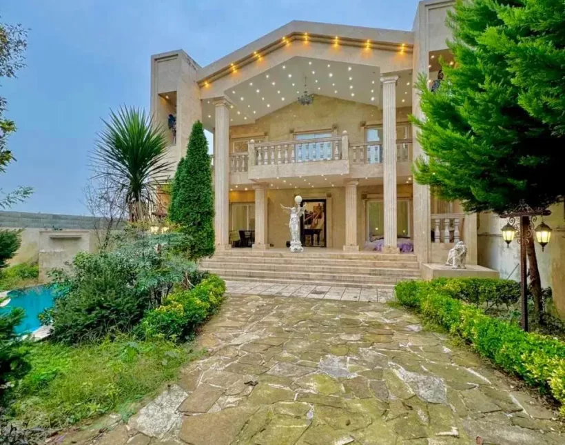 خرید ویلا باغ نما رومی مبله منطقه سعادت آباد چمستان | 480 متر
