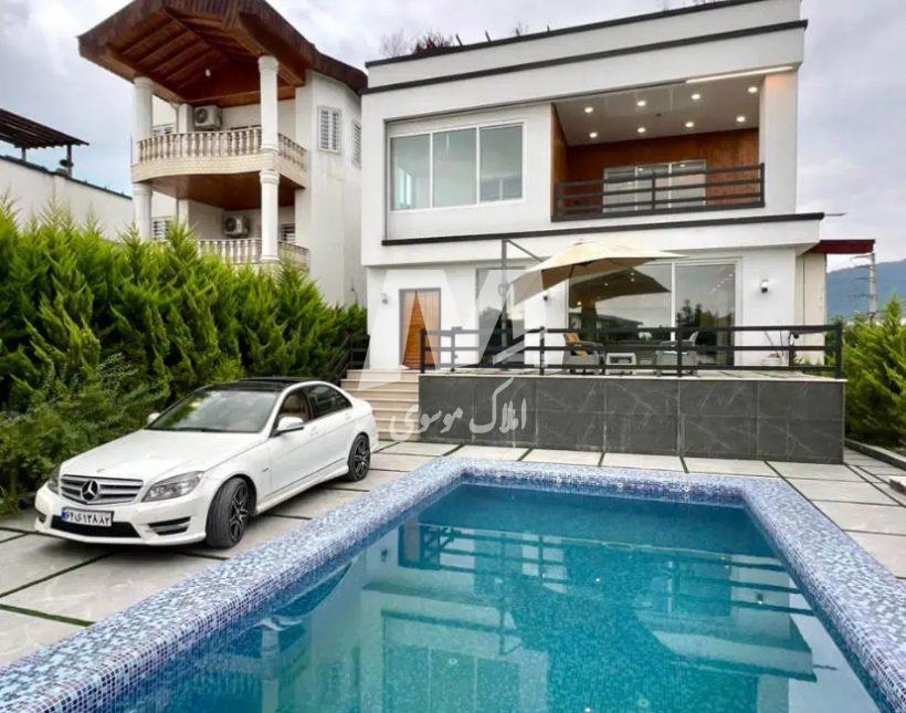 خريد ويلا باغ ٤٠٠ متري نما مدرن شهركي استخردار در لتينگان نوشهر | 400 متر