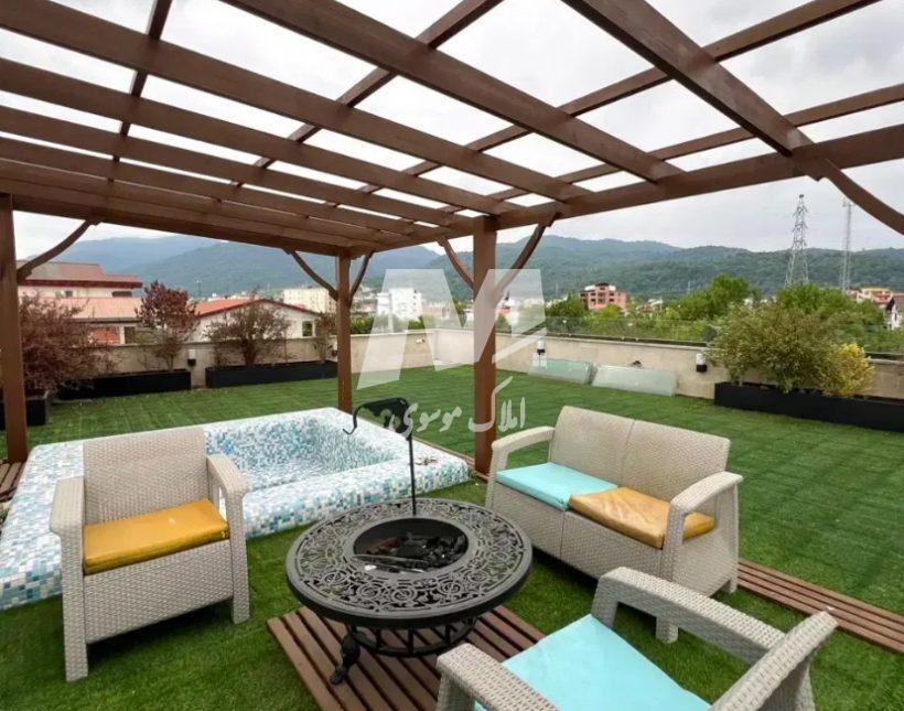 خريد ويلا باغ ٤٠٠ متري نما مدرن شهركي استخردار در لتينگان نوشهر | 400 متر
