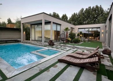 خرید ویلا فلت مدرن 400 متری استخر 4 فصل سند دار | 400 متر