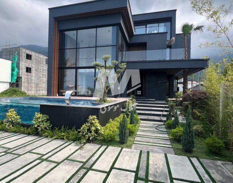 خرید ویلا نما مدرن استخر دار در دل جنگل | 450 متر
