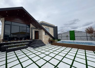 خرید اقساطی ویلای نیم‌پیلوت استخردار شهرکی در آمل | ۲۳۵ متر