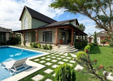 خريد ويلا باغ ٧٥٠ متري نما انگليسي مستقل با استخر و سند تك برگ | 750 متر