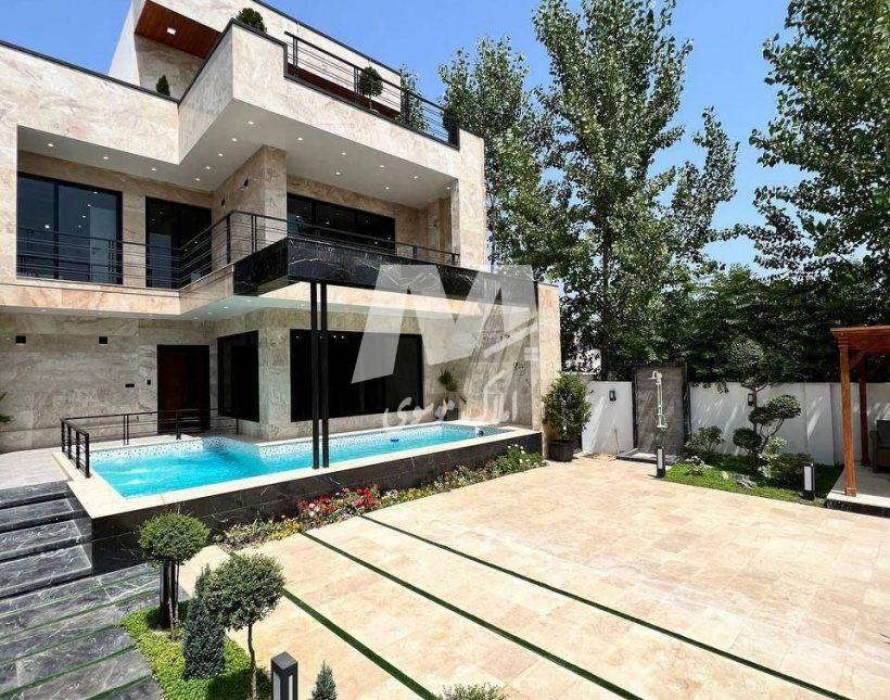 خرید ویلا شمال چمستان ۳۰۰ متری روفگاردن استخردار شهرکی | 300 متر
