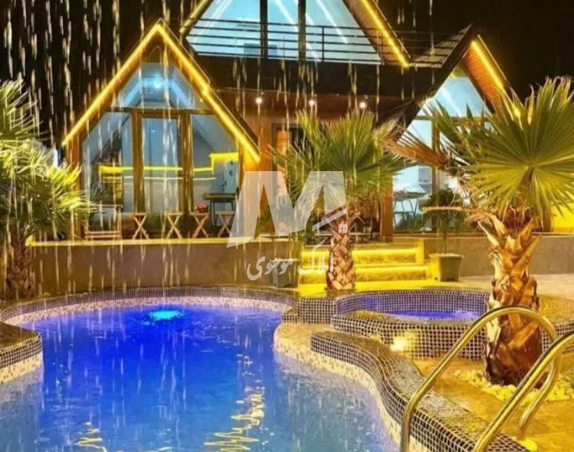 خرید ویلا در نوشهر کلبه سوییسی ۵۵۰ متری با استخر فول فرنیش | ۵۵۰ متر