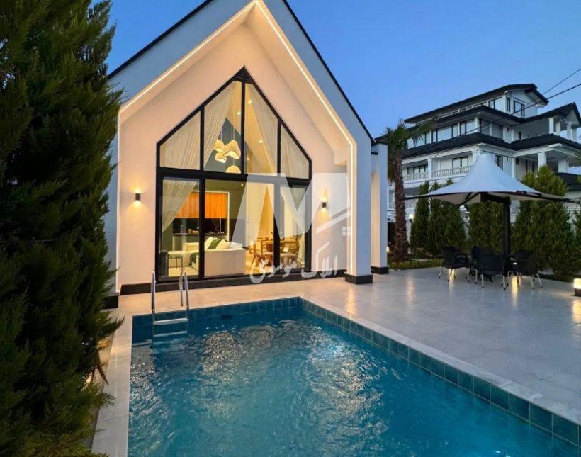 خريد ويلا مدرن مهندسي ساز فول فرنيش با استخر و متريال عالي | 200 متر