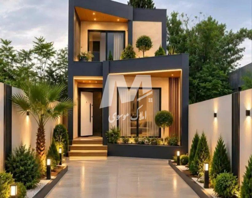 فروش ويلا هوشمند با متريال درجه يك در آهودشت چمستان | 140 متر