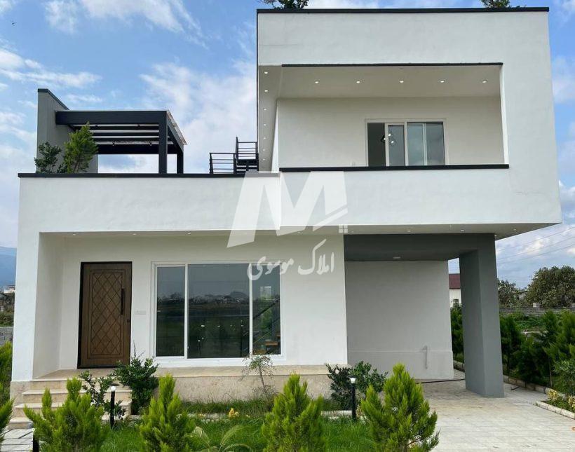 فروش ویلای 300 متری با نمای مینیمال سفید در کیابسر چمستان | 300 متر